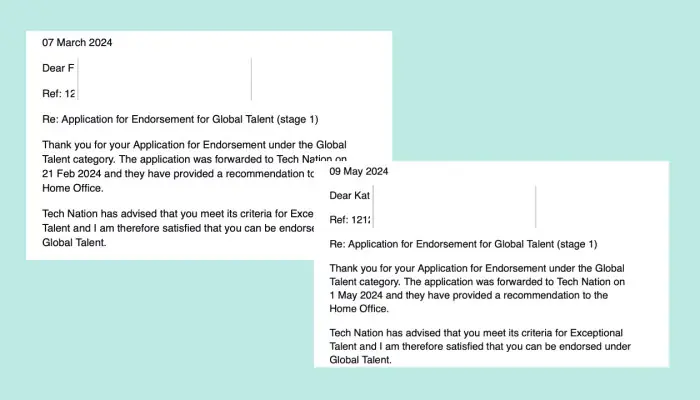 Endorsement examples