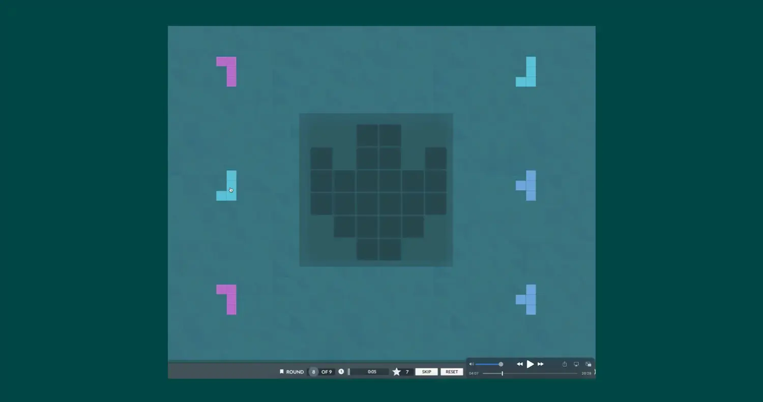 Tetris logic test