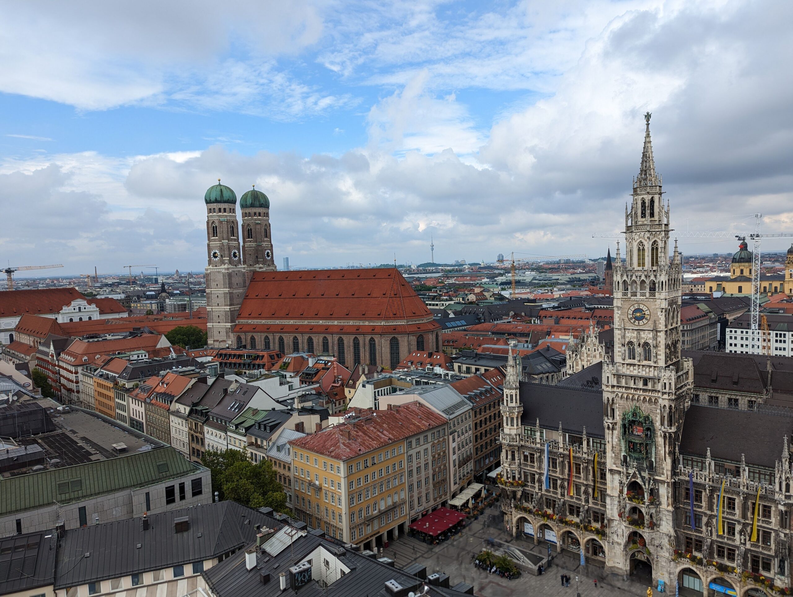 Marienplatz with the New Town Hall and Frauenkirche, Munich - cost of living in Germany