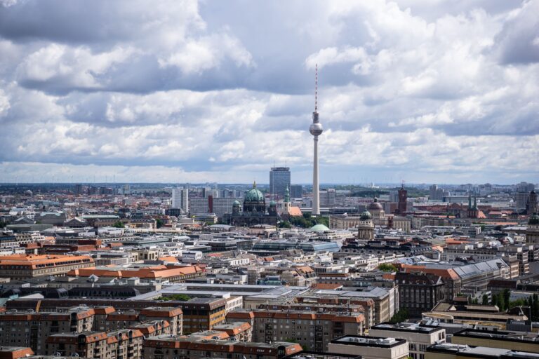 Aerial view of Berlin with the TV Tower and cathedral - salaries in Germany 2026