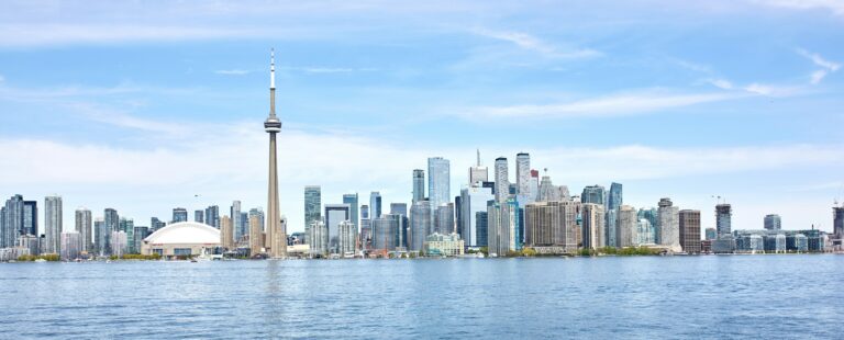 Toronto skyline over Lake Ontario, average salary in Canada 2026